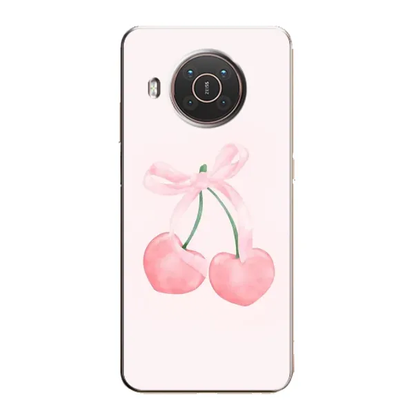 Чехол с принтом «Розовые вишни» для Nokia X20 Чехол с принтом «Розовые вишни» для Nokia X20