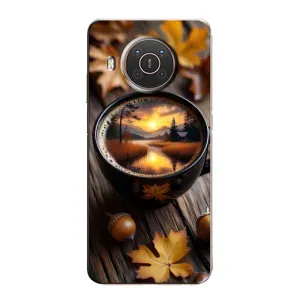 Чохол з принтом «Темна кава» для Nokia X20