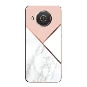 Мраморний чехол на Nokia X20 (VPrint) (Тройний мрамор)