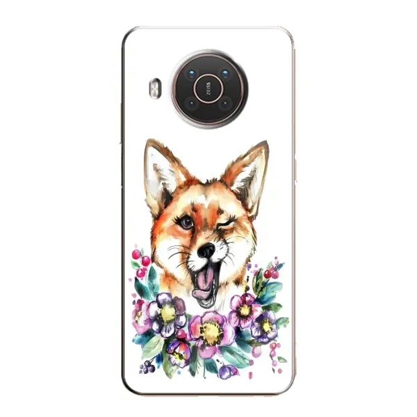 Чехол с принтом «Веселая лисичка» для Nokia X20