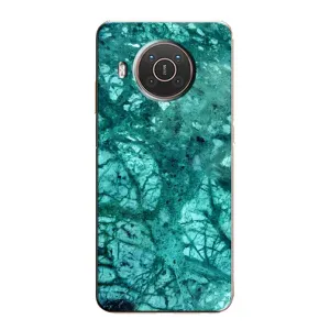 Мраморний чехол на Nokia X20 (VPrint) (Зелений мрамор)