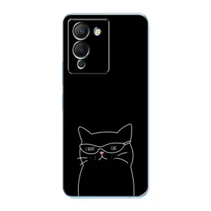 Чехол с рисунком кот на Infinix Note 12 (G96) (Равнодушный кот)