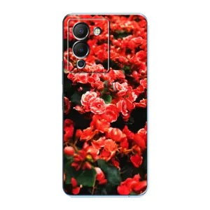 Чехлы с Цветами для Infinix Note 12 (G96) (VPrint) (Цветы красные)