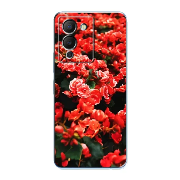 Чохол з принтом «Квіти червоні» для Infinix Note 12 (G96)