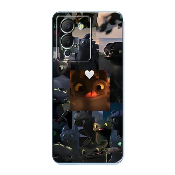 Чехол с принтом «Дракон коллаж» для Infinix Note 12 (G96) Чехол с принтом «Дракон коллаж» для Infinix Note 12 (G96)