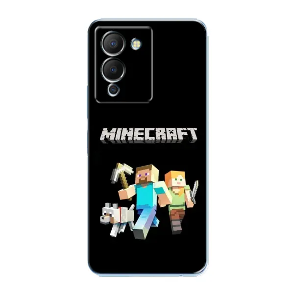 Чехол с принтом «герои Minecraft» для Infinix Note 12 (G96)