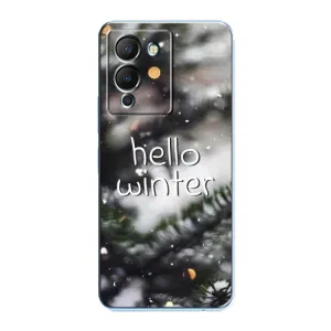 Новогодние, Праздничные Чехлы для Infinix Note 12 (G96) - 2024 год (Hello winter)