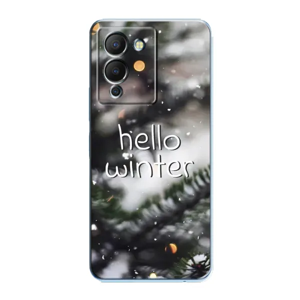 Чехол с принтом «Hello winter» для Infinix Note 12 (G96)