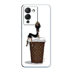 Чехлы Луи Витон для Infinix Note 12 (G96) (AlphaPrint - LOUIS VUITTON) (кофе LOUIS VUITTON)