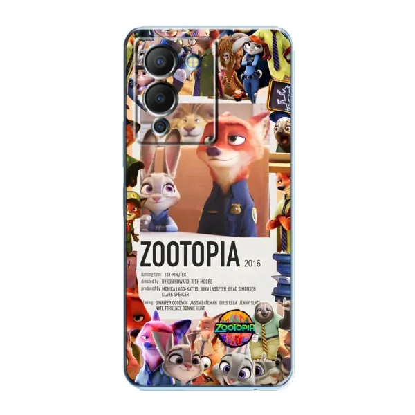 Чохол з принтом «Постер Зоотрополіс» для Infinix Note 12 (G96)