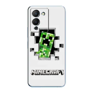 Чехол Майнкрафт на Infinix Note 12 (G96) (AlphaPrint) Minecraft (крипер Майнкрафт)