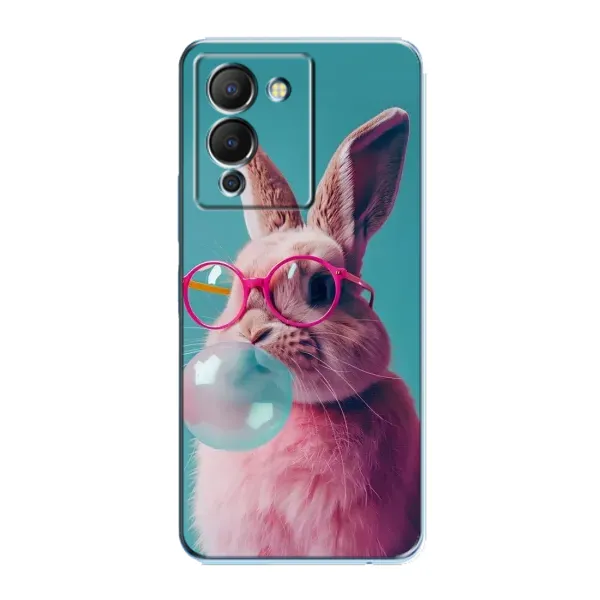 Чехол с принтом «Кролик в очках» для Infinix Note 12 (G96) Чехол с принтом «Кролик в очках» для Infinix Note 12 (G96)