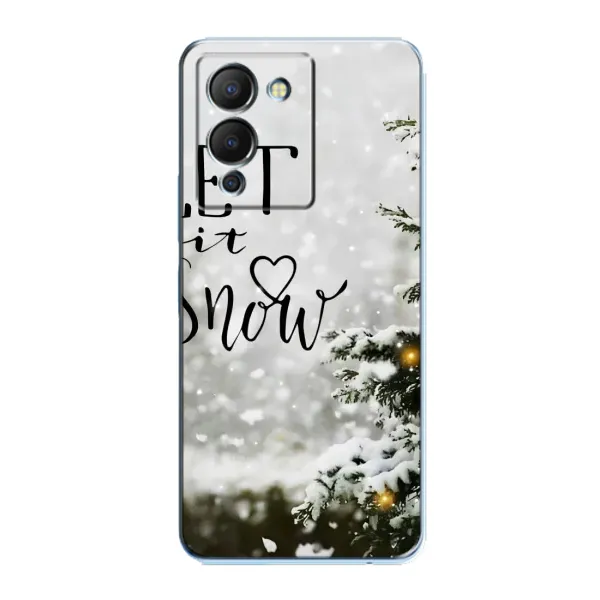 Чехол с принтом «Let it snow» для Infinix Note 12 (G96)