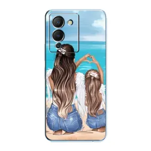 Чехол с печатью для Infinix Note 12 (G96) - (Мама с ребенком) (AlphaPrint) (Мама с доченькой)