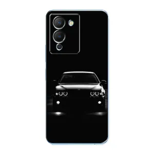 Чехол для Инфиникс Ноут 12 (G96) - с принтом БМВ (AlphaPrint) (Машина BMW)