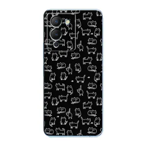 Чехол с принтом для Infinix Note 12 (G96) (AlphaPrint) Модные коты (Меленькие котики)
