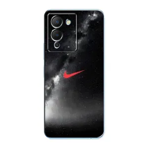 Чехол для Infinix Note 12 (G96) - с принтом Найк (AlphaPrint) (Найк красный)