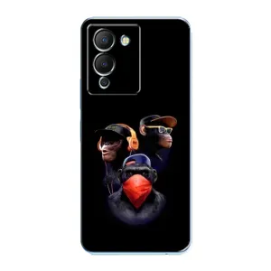 Чехол с Обезьянами Infinix Note 12 (G96) - (AlphaPrint) (Три обезьяны)