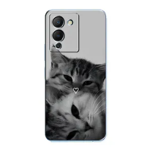 Чехол с рисунком кот на Infinix Note 12 (G96) (Пара котов)