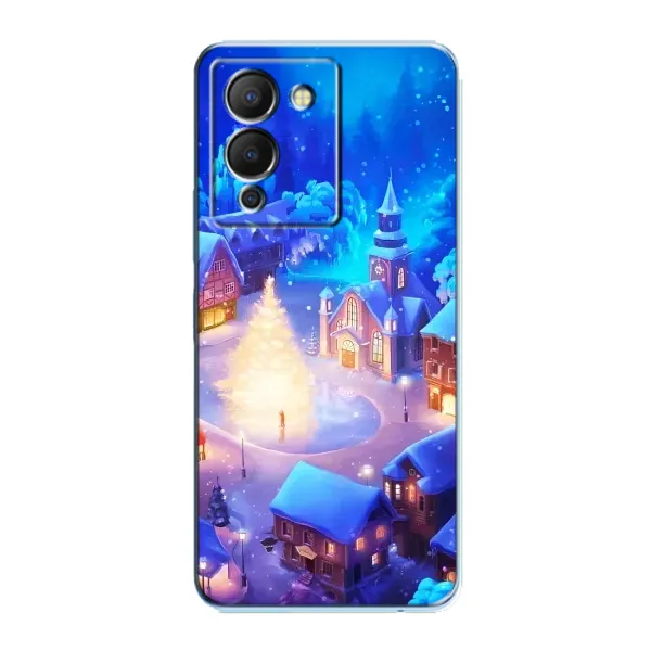 Чохол з принтом «Різдвяне місто» для Infinix Note 12 (G96)