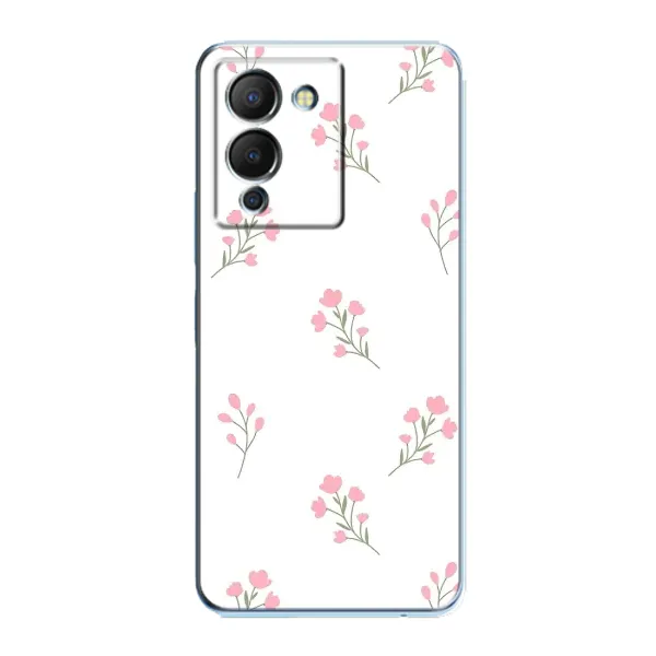 Чохол з принтом «Рожеві квіти» для Infinix Note 12 (G96)