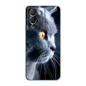 Чехлы с Котиками для Infinix Note 12 (G96) (VPrint) (Серый Кот)