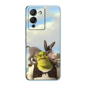 Чехол с мультфильмом Шрек на Infinix Note 12 (G96) (Шрек и Осел)