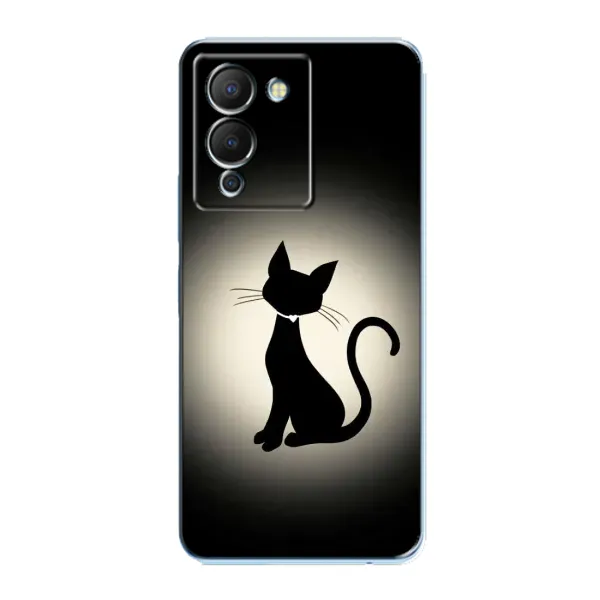 Чохол з принтом «Силует котика» для Infinix Note 12 (G96)