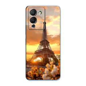 Чехол Эйфелева Башня для Infinix Note 12 (G96) - (AlphaPrint) (Солнечная башня)