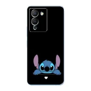 Чехол с принтом Стич на Infinix Note 12 (G96) (Стич на черном)
