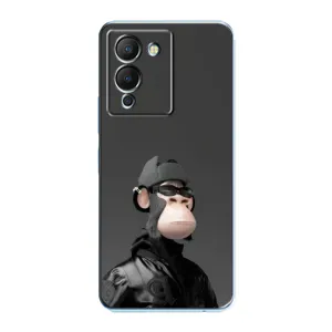 Чехлы с Обезьянами NFT для Infinix Note 12 (G96) (AlphaPrint) (стильная обезьяна NFT)