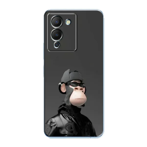 Чохол з принтом «стильна мавпа NFT» для Infinix Note 12 (G96)