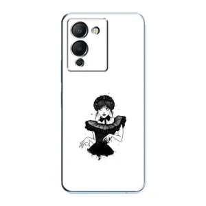 Чехлы Венсдей на Infinix Note 12 (G96) Уэнсдей (AlphaPrint) (танец Уэнздей)