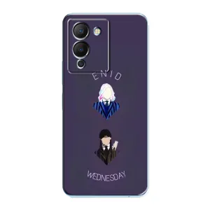 Чехлы Венсдей на Infinix Note 12 (G96) Уэнсдей (AlphaPrint) (Уэнздей и подруга)