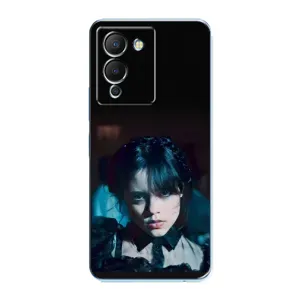Чехлы Венсдей на Infinix Note 12 (G96) Уэнсдей (AlphaPrint) (взгляд Уэнздей)