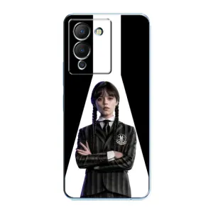 Чехлы Венсдей на Infinix Note 12 (G96) Уэнсдей (AlphaPrint) (W-Wednesday)