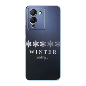 Зимние Чехлы для Инфиникс Ноут 12 (G96) - прозрачный фон (Winter loading)