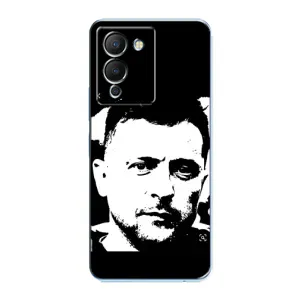 Чехол для Infinix Note 12 (G96) (AlphaPrint - с принтом Зеленского) (Зеленский АРТ)