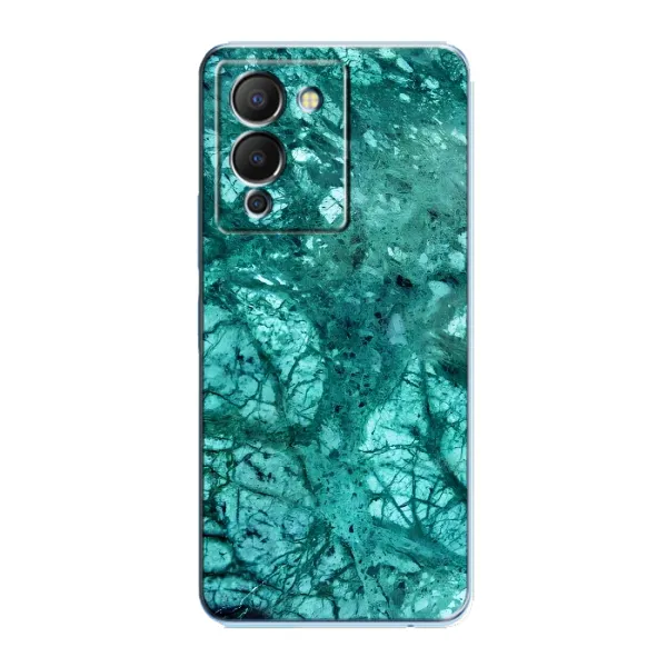 Чехол с принтом «Зеленый мрамор» для Infinix Note 12 (G96)
