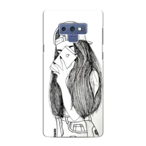 Чехол с печатью для Samsung Galaxy Note 9 - (Мода) (AlphaPrint) (Фото девочки)
