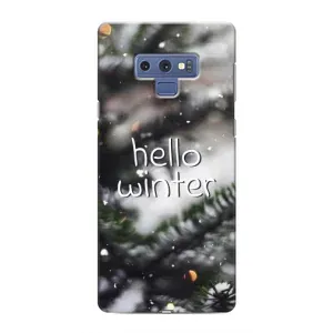 Новогодние, Праздничные Чехлы для Samsung Galaxy Note 9 - 2024 год (Hello winter)