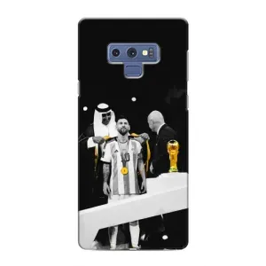 Чехлы для Samsung Galaxy Note 9 (Leo чемпион) (AlphaPrint) (Месси в накидке)