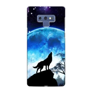 Защитные чехлы для Самсунг Галакси Ноут 9 (AlphaPrint) (ХИТ продаж) ВОЛК (Волк на луну)