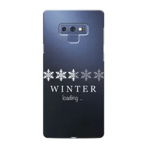 Зимние Чехлы для Самсунг Галакси Ноут 9 - прозрачный фон (Winter loading)