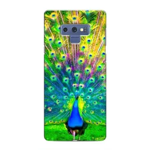 Чехол с птицами на Samsung Galaxy Note 9 (VPrint) (Яркий Павлин)