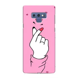 Чехол с принтом для Samsung Galaxy Note 9 (AlphaPrint - Знак сердечка)