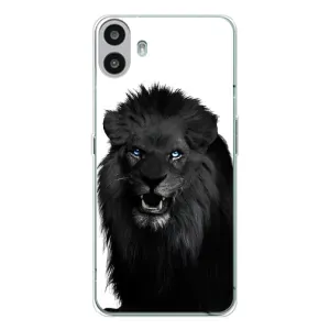 Чохли з картинкою животних Nothing CMF Phone 1 (Чорний ЛЕВ)