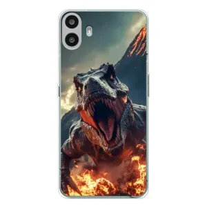 Чохол з картинкою 'Хижаки' для Nothing CMF Phone 1 (Вогняний динозавр)
