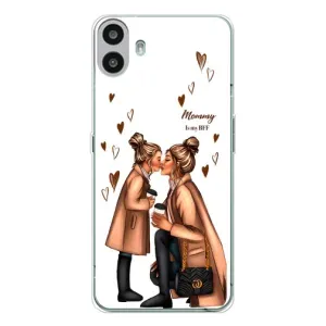 Чохол з друком для Nothing CMF Phone 1 - (Мама з дитинкою) (AlphaPrint) (Донька і мама)
