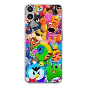 Чехол для Nothing CMF Phone 1 Бравл Старс (VPrint) (Герої Бравл Старс)